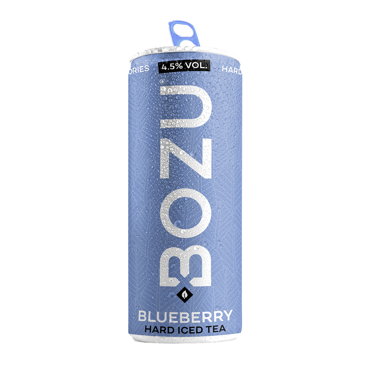 BOZU Hard Iced Tea Blueberry blikje van 250 ml