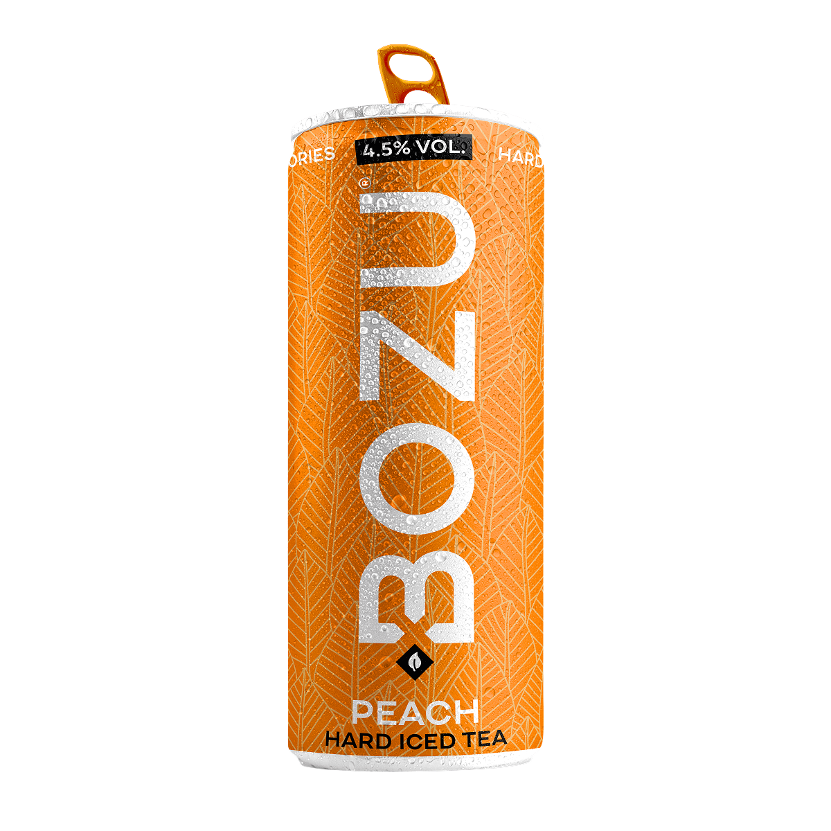 BOZU Hard Iced Tea Peach blikje van 250 ml
