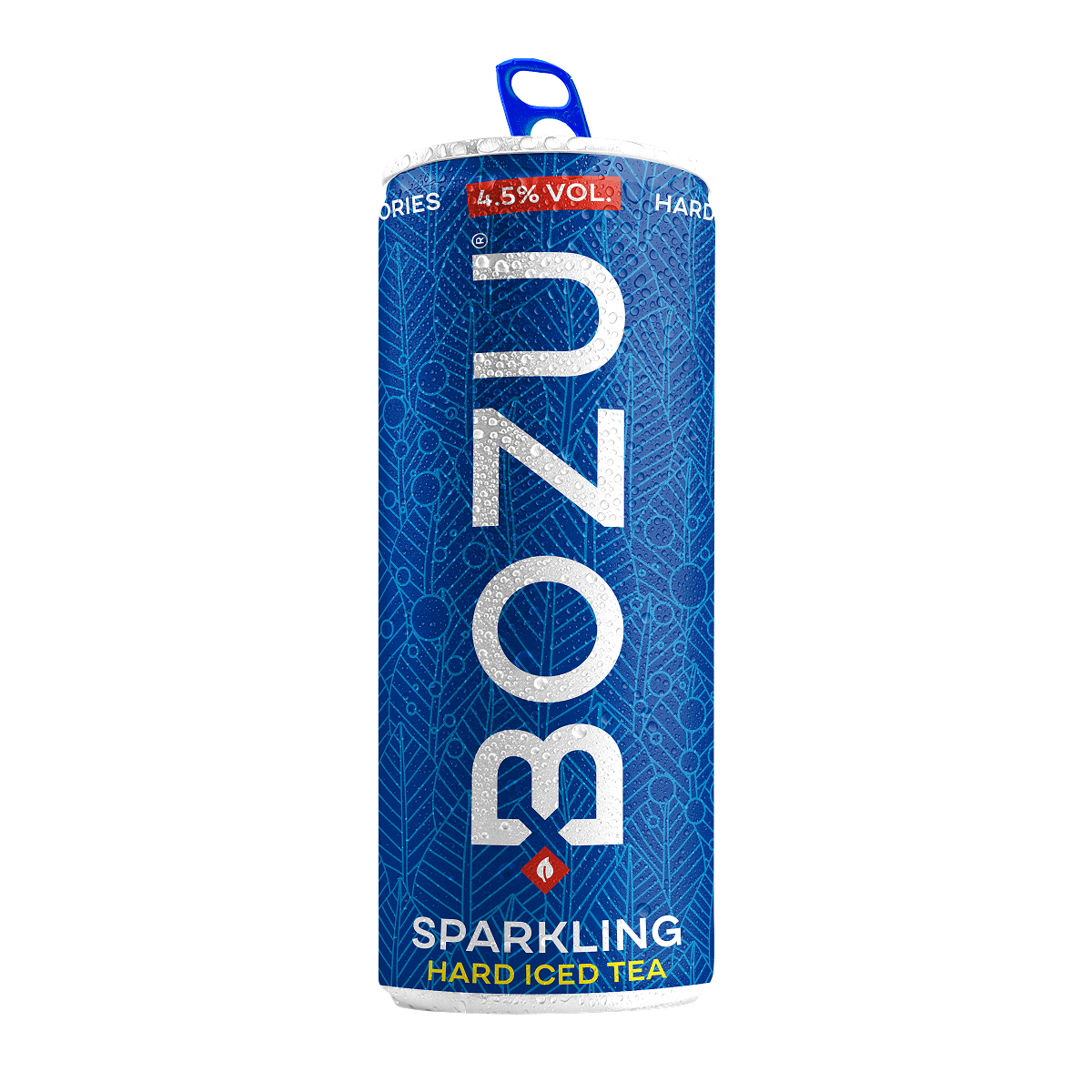 BOZU Hard Iced Tea Sparkling blikje van 250 ml