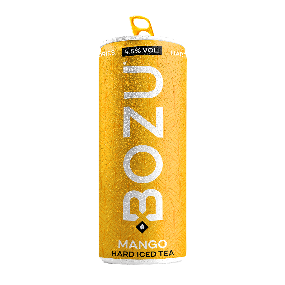 BOZU Hard Iced Tea Mango blikje van 250 ml