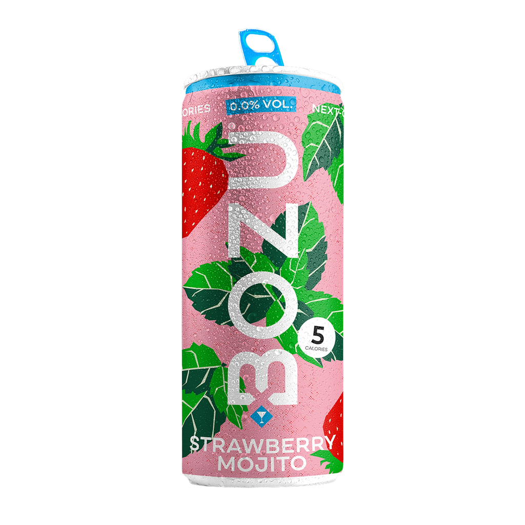 BOZU Strawberry Mojito 0.0% alcoholvrije mocktail in blik
