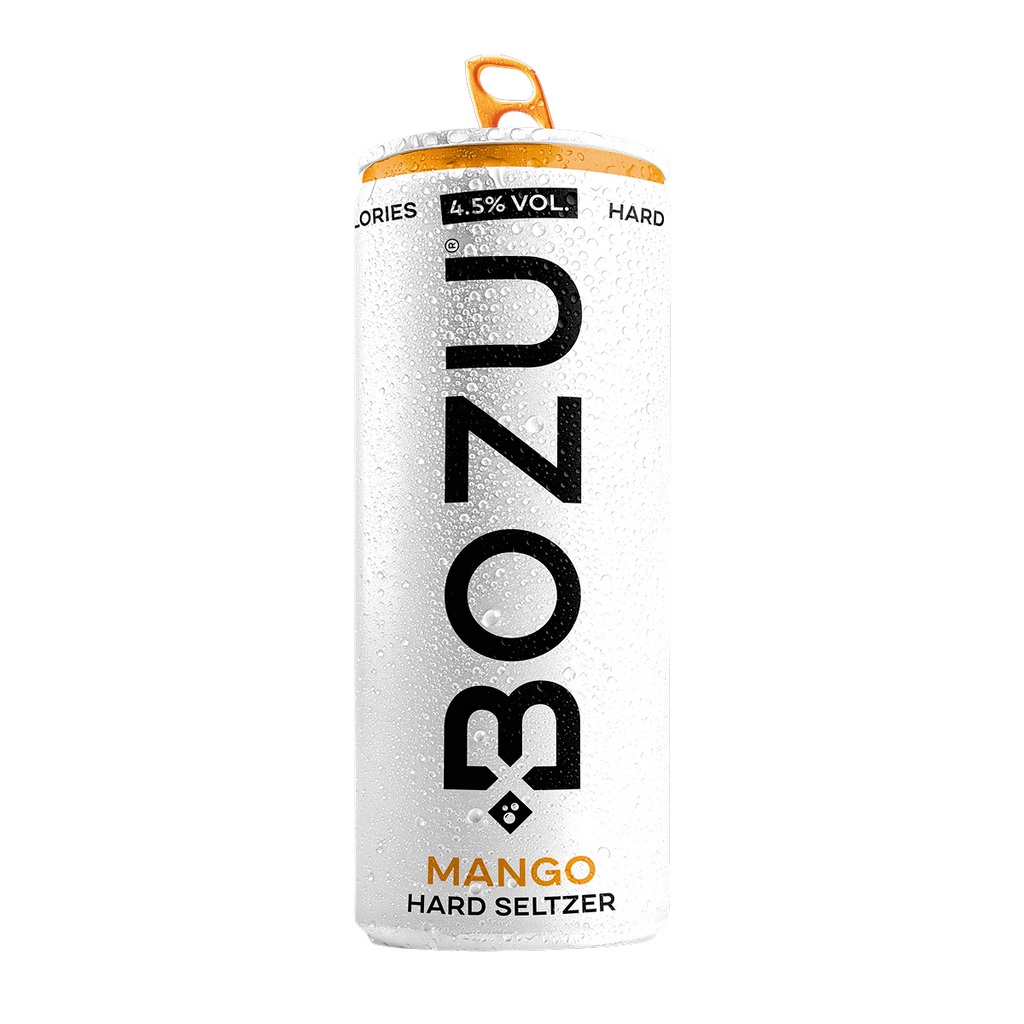BOZU Hard Seltzer Mango blikje van 250 ml