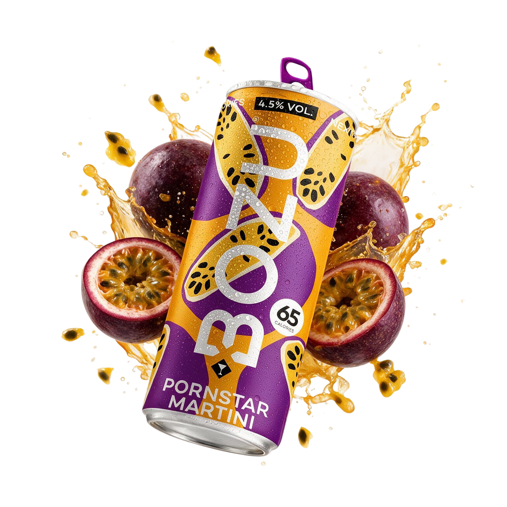 BOZU pornstar martini, blikje met passievruchtsmaak
