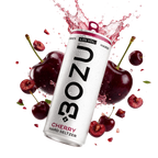 BOZU hard seltzer cherry, blikje met kersensmaak