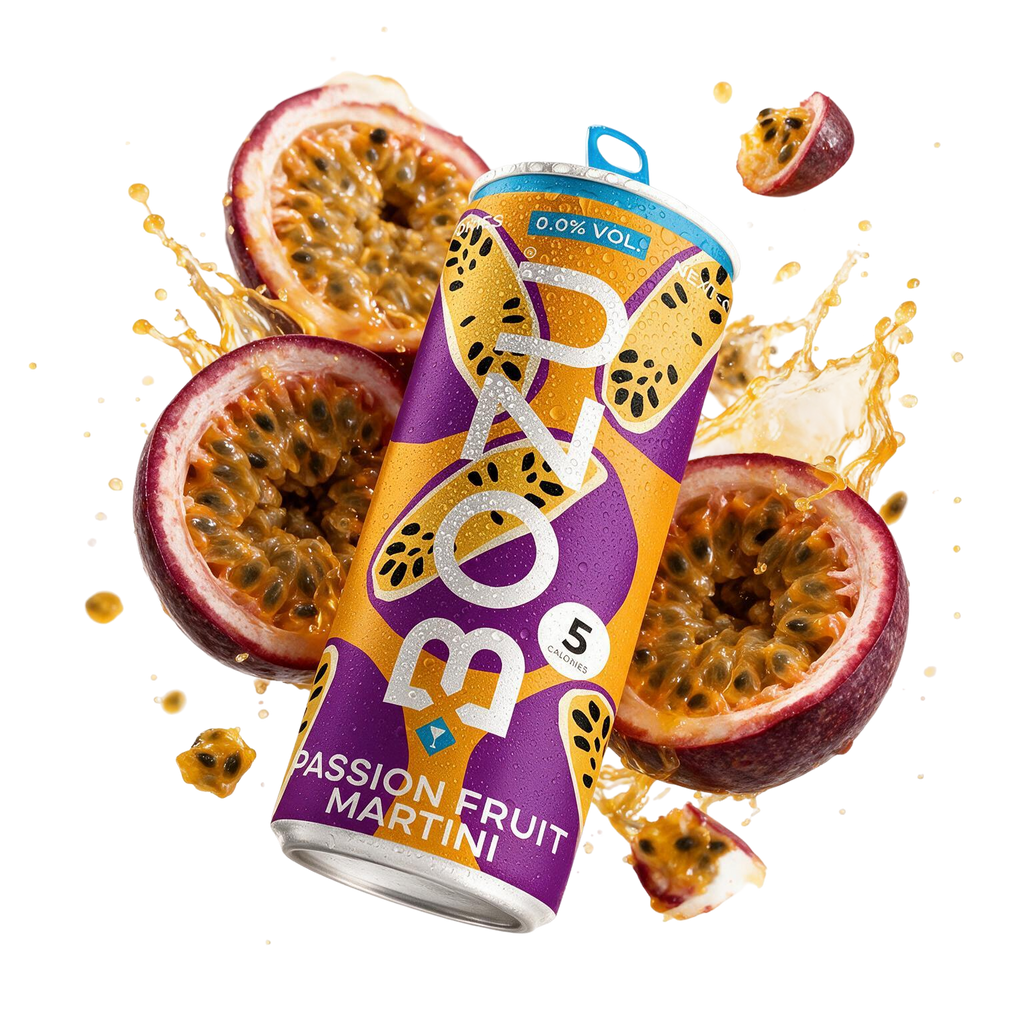 BOZU pornstar martini alcoholvrij, blikje van 250 ml