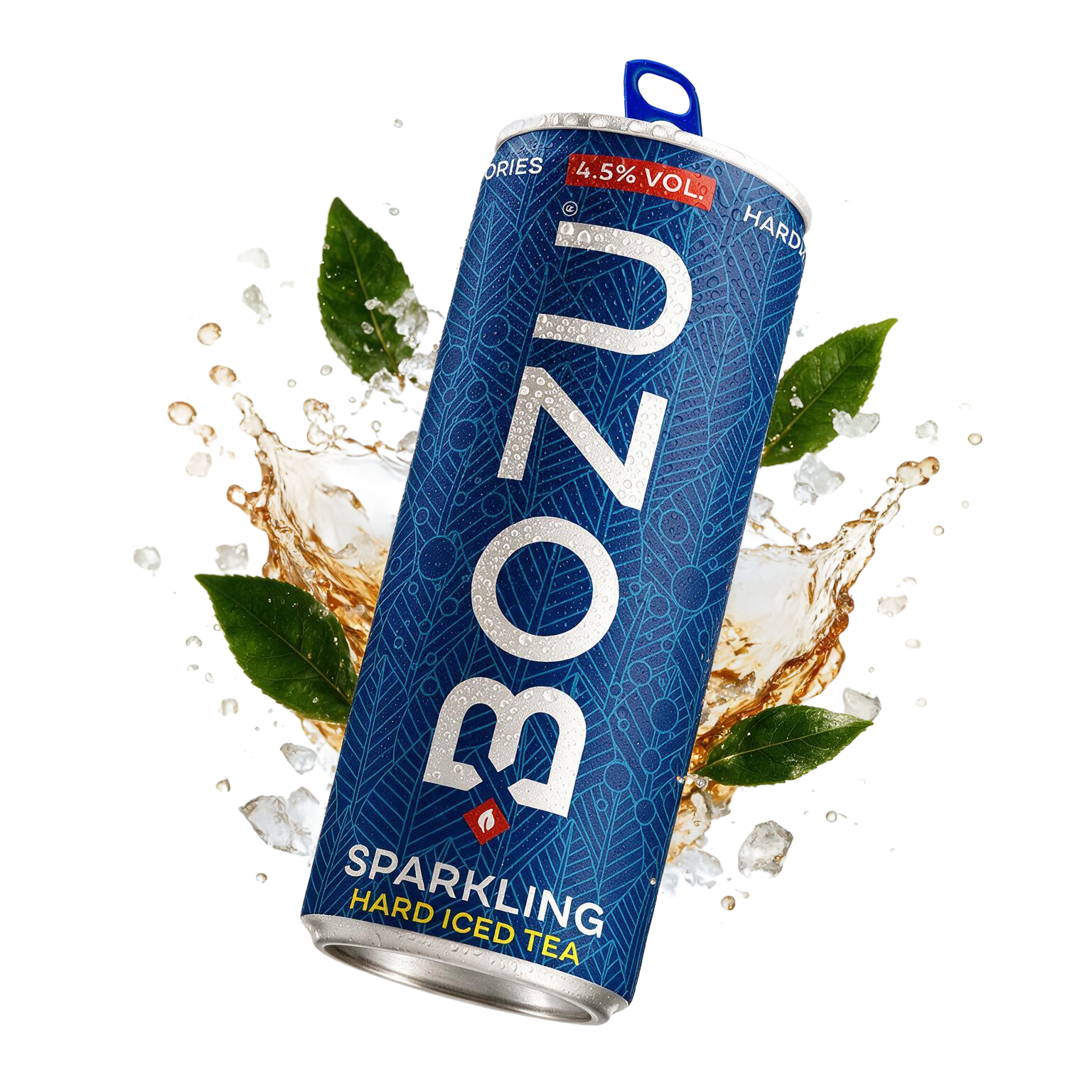 BOZU ice tea sparkling, bruisend blikje